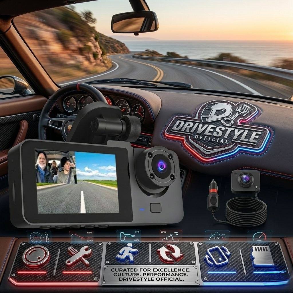 DriveStyle AI 3-Way Ultimate Dash Cam