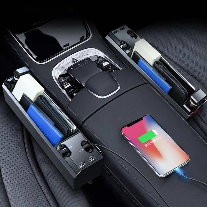 Gap Storage Organizer with Built-in Charger 🏎️⚡📦