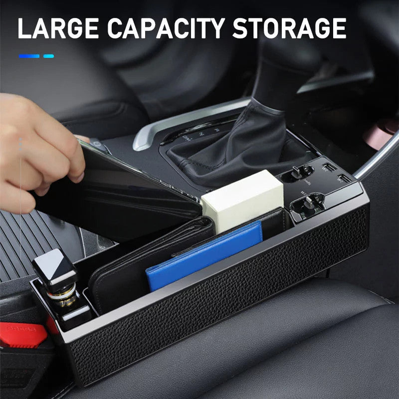 Gap Storage Organizer with Built-in Charger 🏎️⚡📦