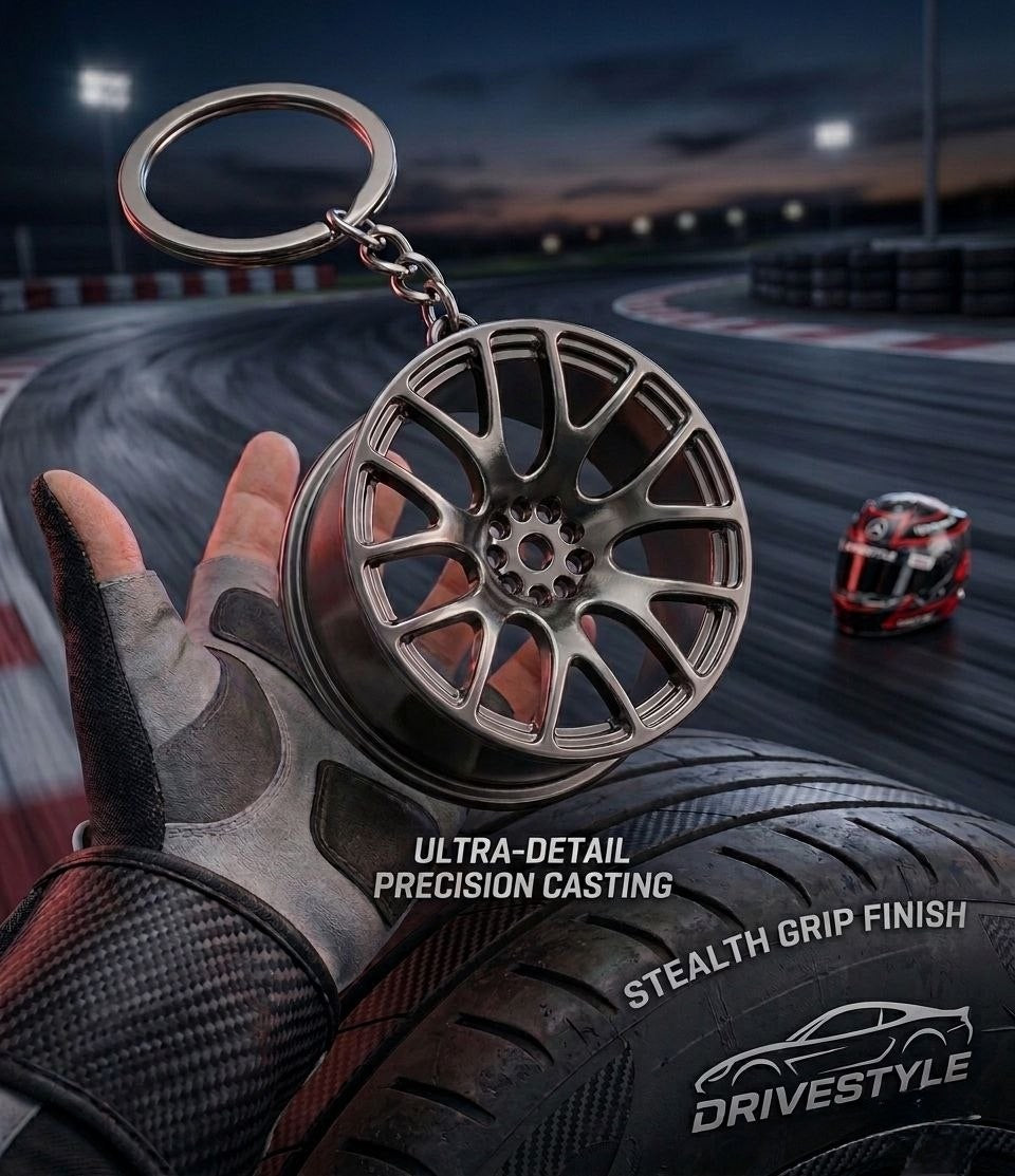 Alloy Wheel Replica Keychain