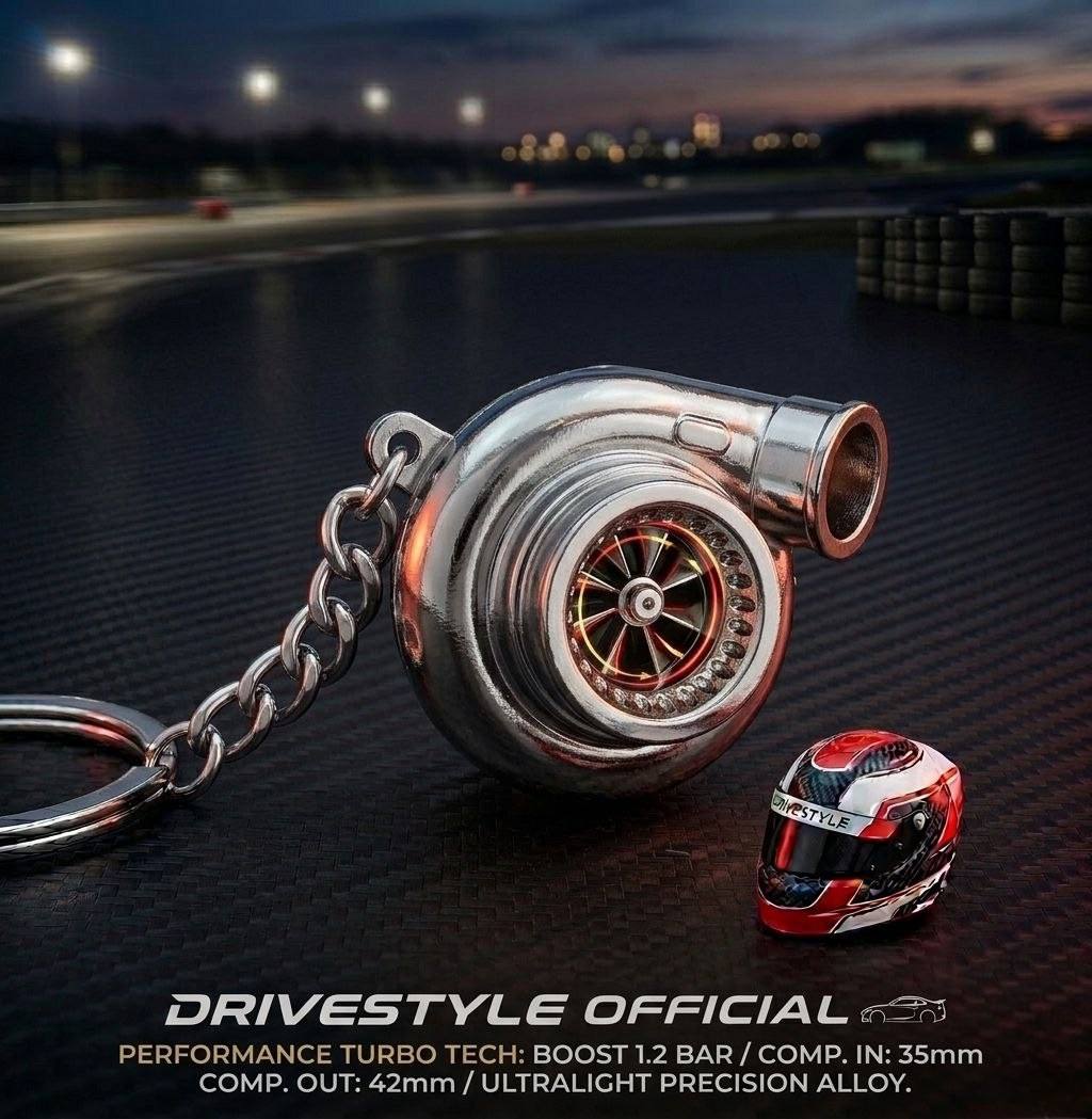 Mini Turbocharger Spinning Keychain 🏎️💨