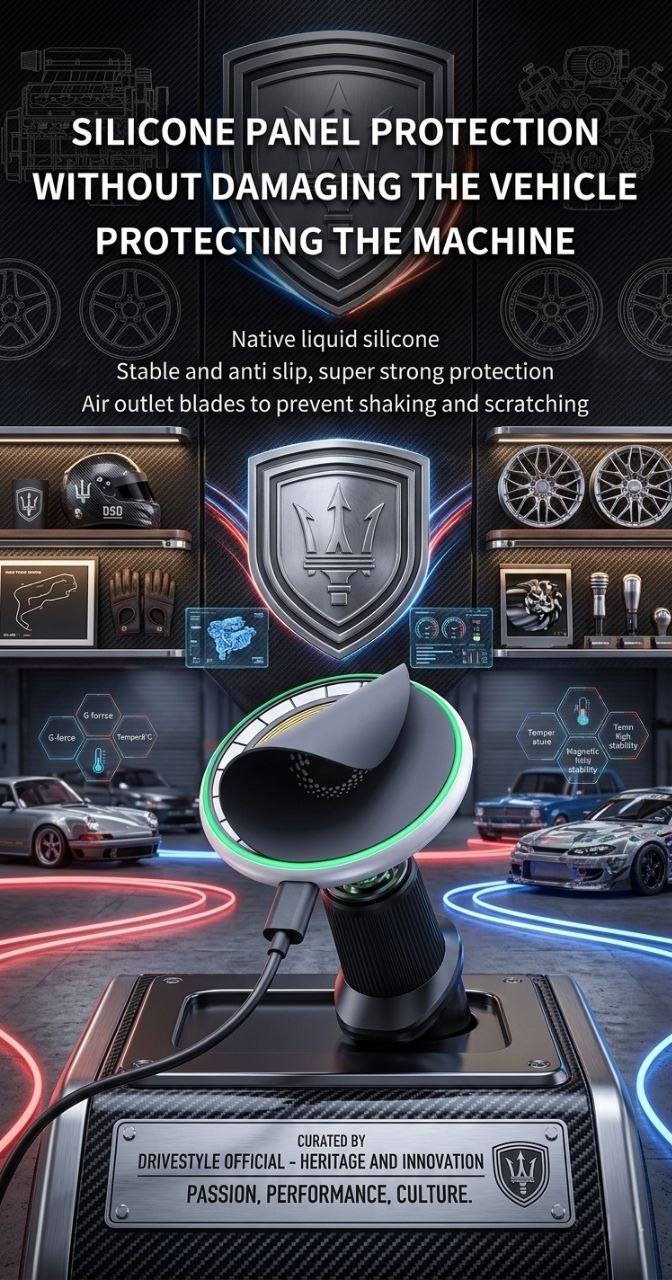 Magnetic Alloy Dash Phone Holder 🏎️🧲📱