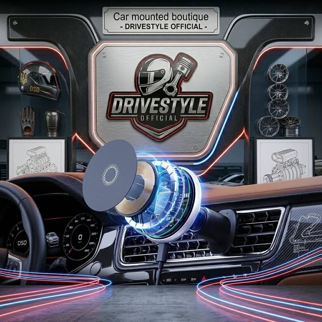 Magnetic Alloy Dash Phone Holder 🏎️🧲📱