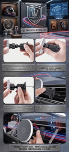 Magnetic Alloy Dash Phone Holder 🏎️🧲📱