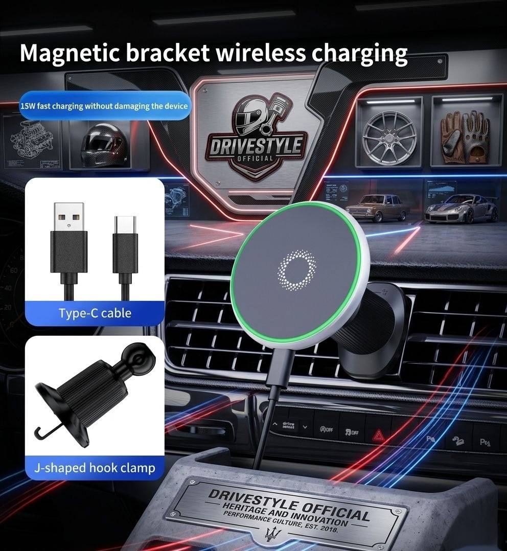 Magnetic Alloy Dash Phone Holder 🏎️🧲📱