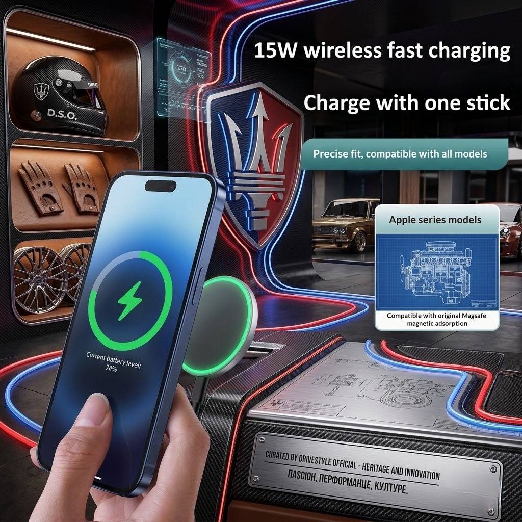 Magnetic Alloy Dash Phone Holder 🏎️🧲📱