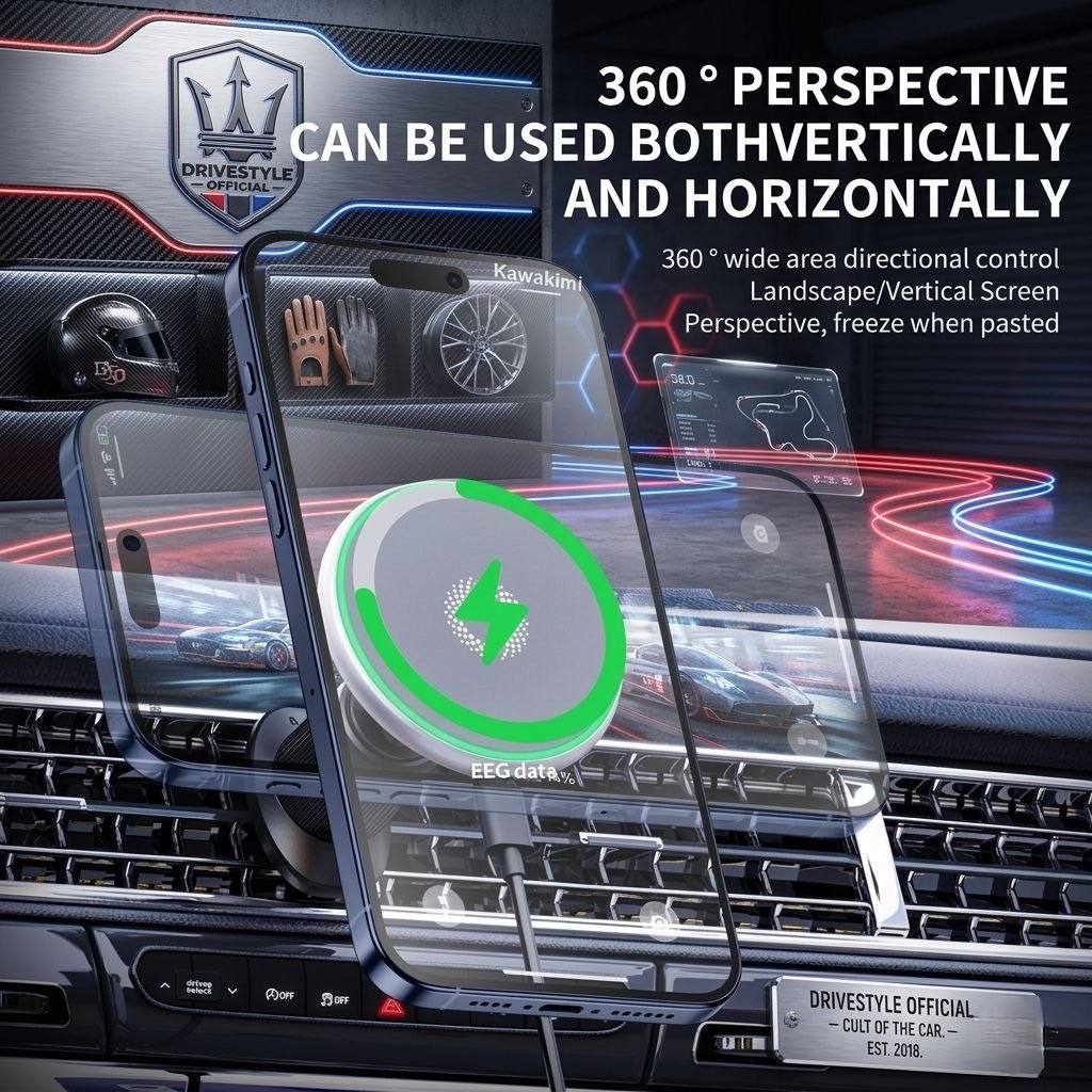 Magnetic Alloy Dash Phone Holder 🏎️🧲📱