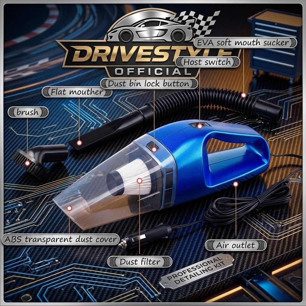 DriveStyle Pro Handheld Car Vacuum