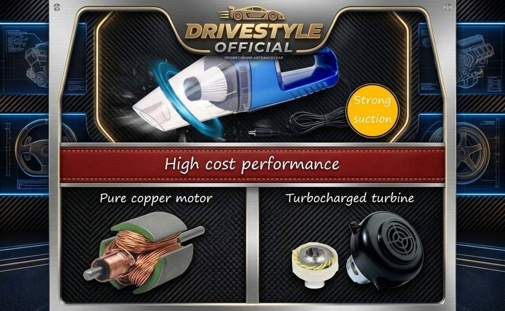 DriveStyle Pro Handheld Car Vacuum